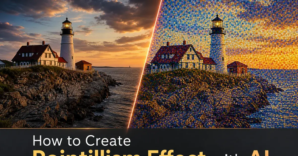 How to Create Pointillism Effect with AI — Magic Eraser