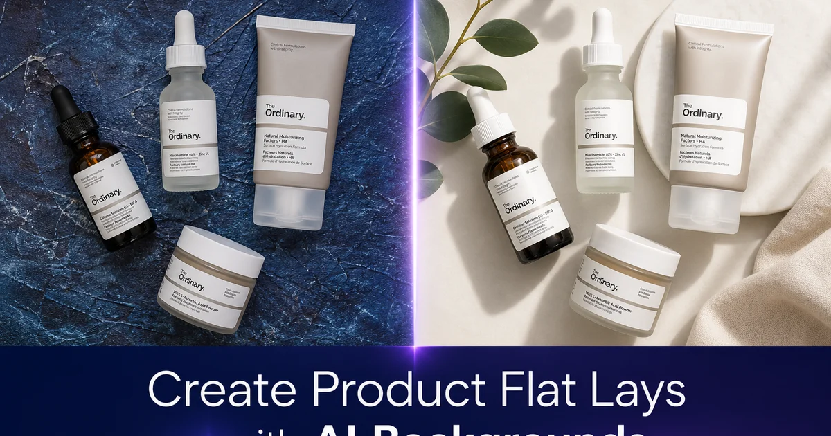 How to Create Product Flat Lays with AI Backgrounds — Magic Eraser