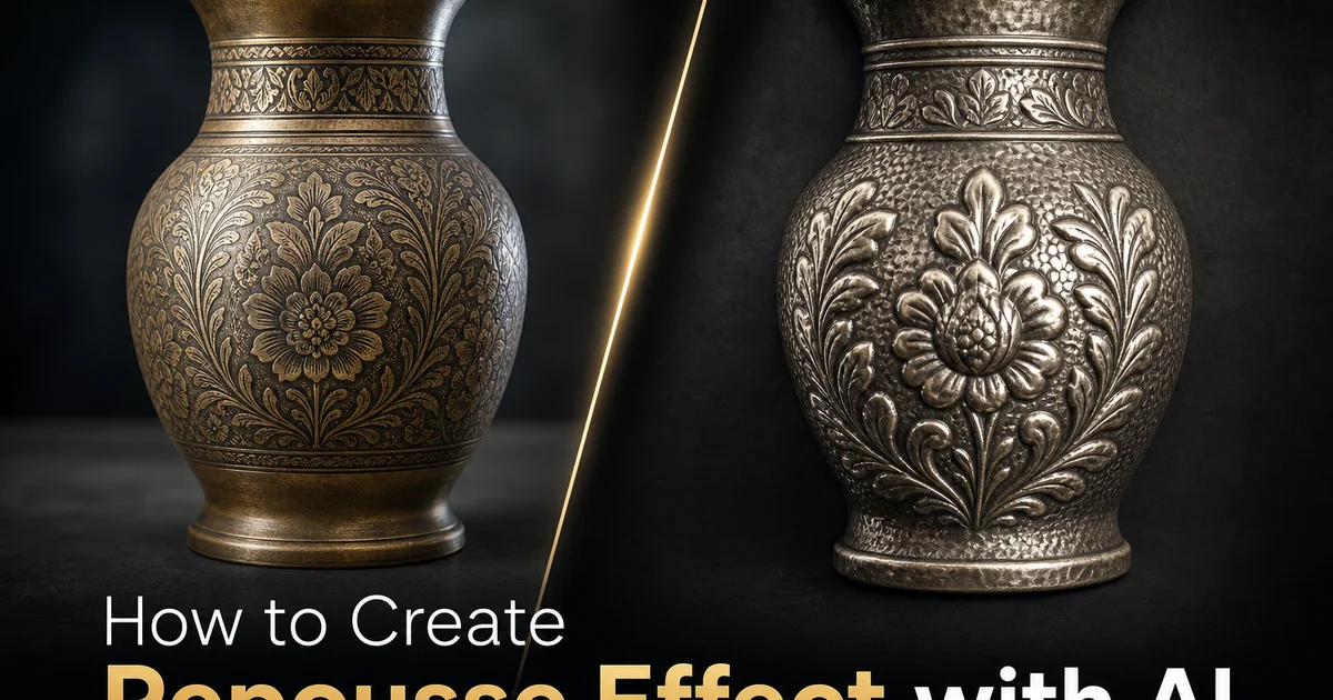 How to Create Repoussé Effect with AI — Magic Eraser