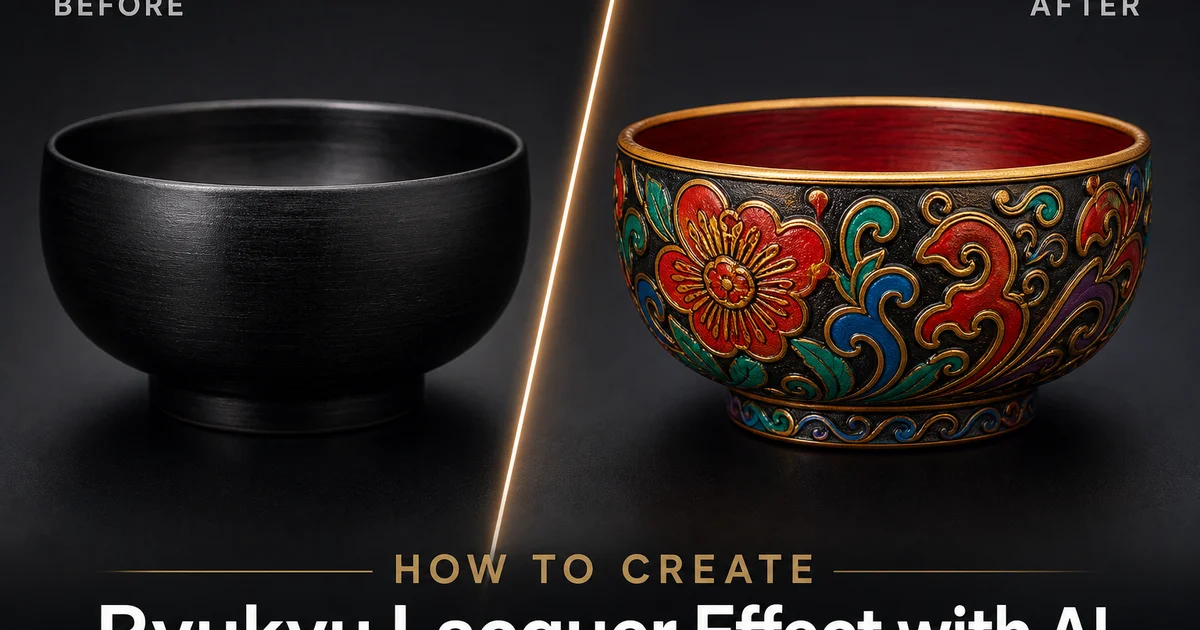 How to Create a Ryukyu Lacquer Effect with AI Photo Editing