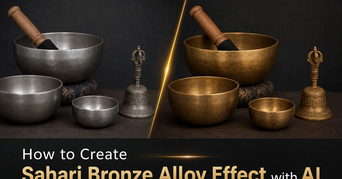 How to Create a Sahari Bronze Alloy Effect with AI Photo Editing