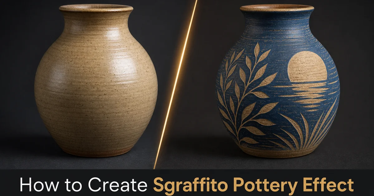 How to Create a Sgrafitto Pottery Effect with AI Photo Editing — Magic Eraser