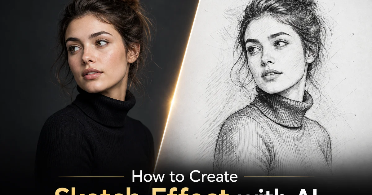 How to Create a Sketch Effect with AI — Magic Eraser
