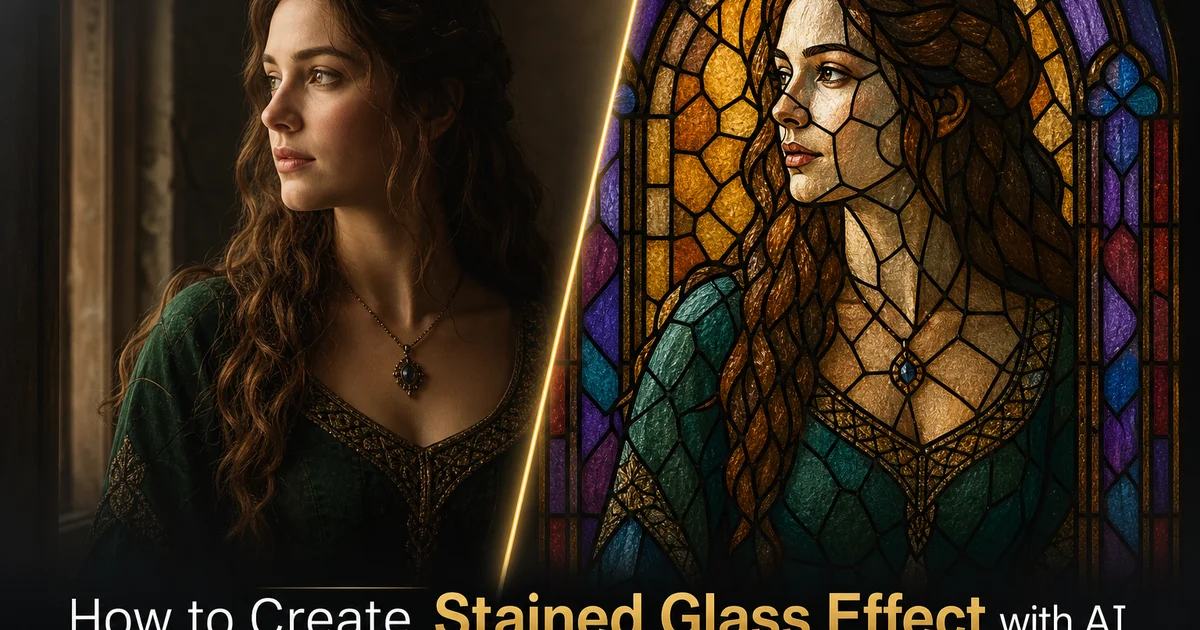 How to Create Stained Glass Effect with AI — Magic Eraser