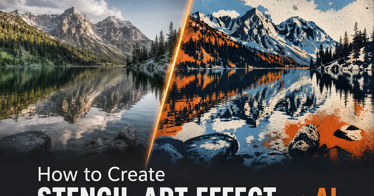 How to Create Stencil Art Effect with AI — Magic Eraser