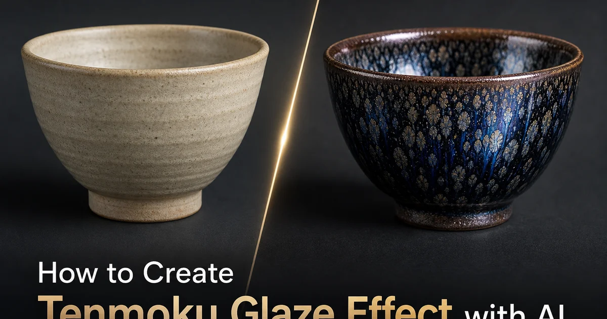 How to Create Tenmoku Glaze Effect with AI — Magic Eraser