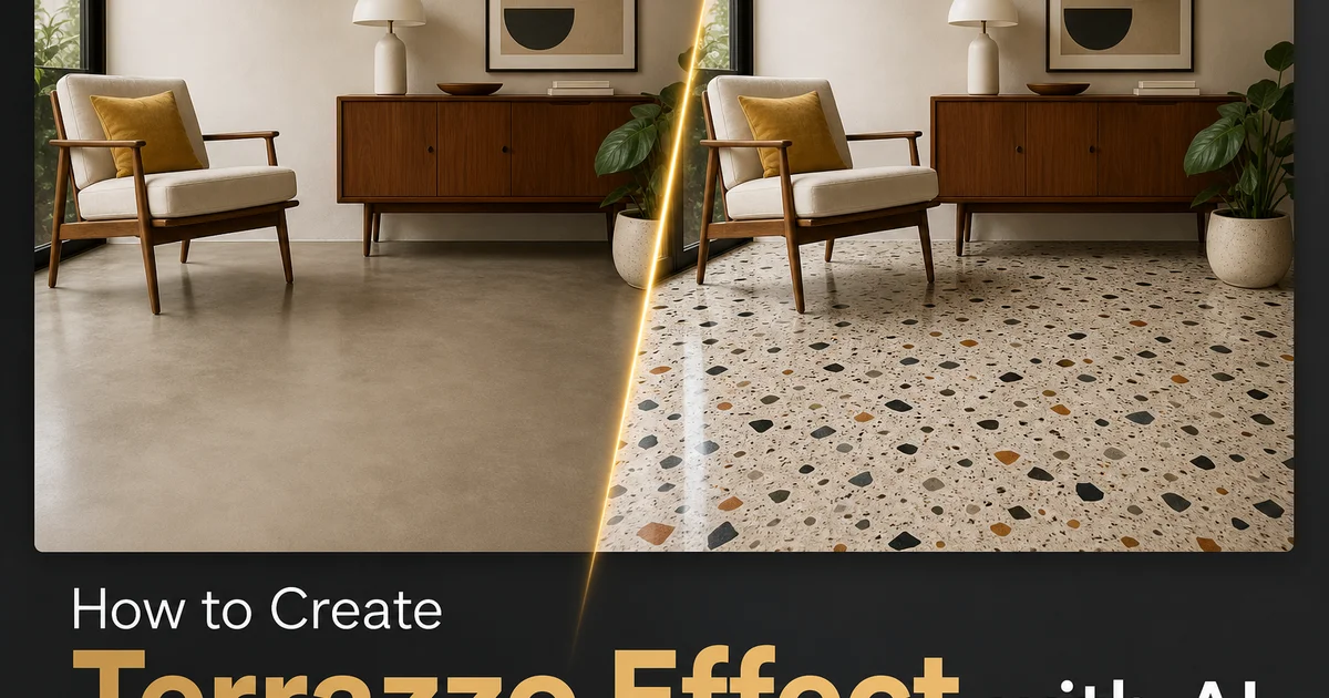 How to Create Terrazzo Effect with AI — Magic Eraser