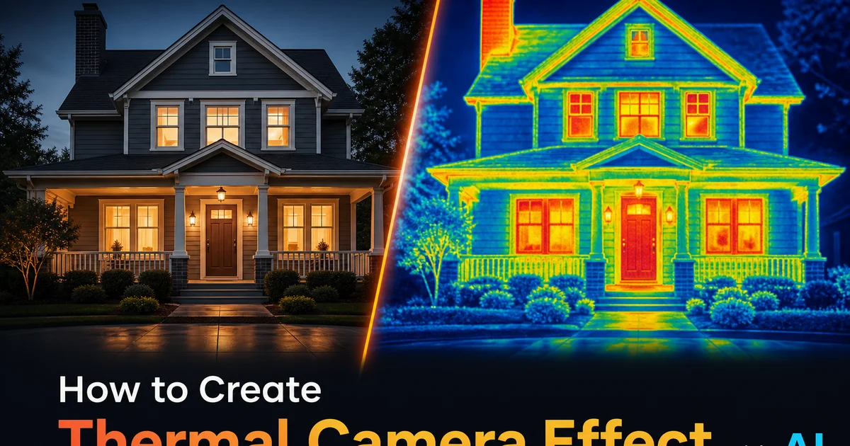 How to Create Thermal Camera Effect with AI — Magic Eraser