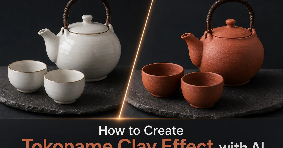 How to Create a Tokoname Clay Effect with AI Photo Editing