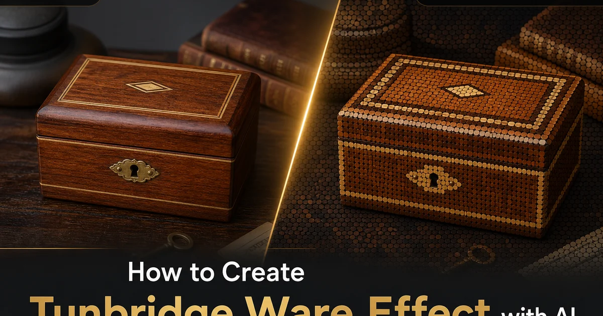 How to Create a Tunbridge Ware Effect with AI Photo Editing — Magic Eraser