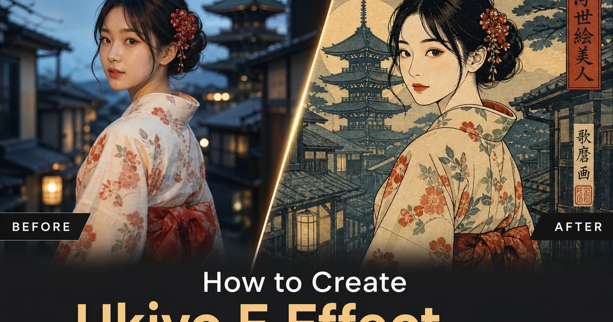 How to Create Ukiyo-e Effect with AI — Magic Eraser