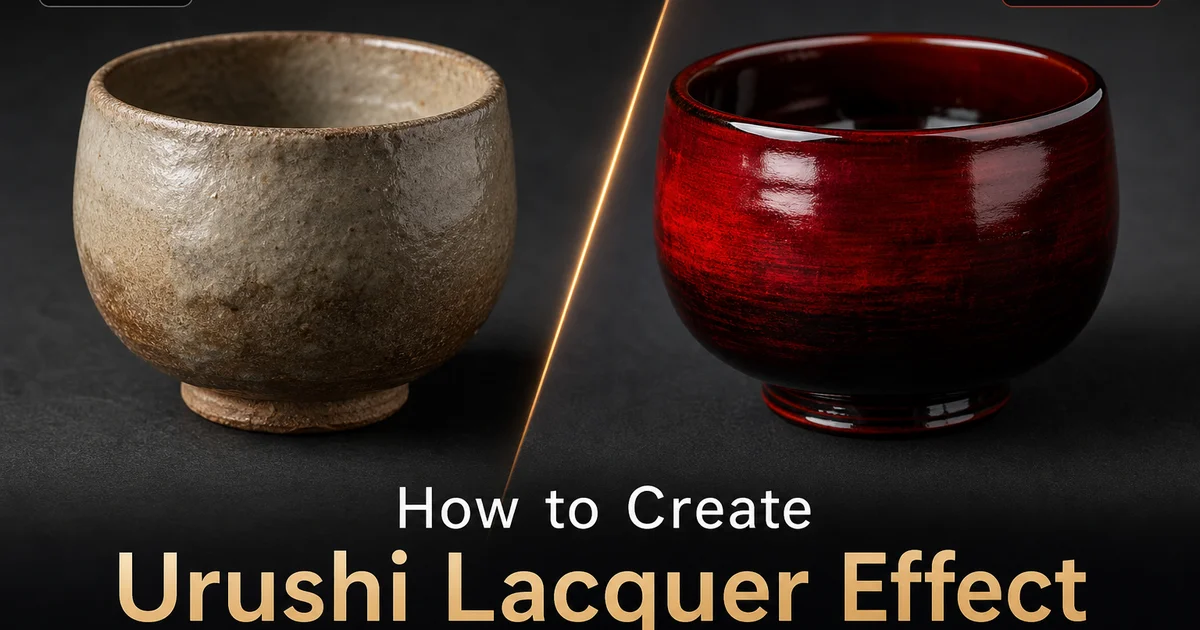How to Create an Urushi Lacquer Effect with AI Photo Editing