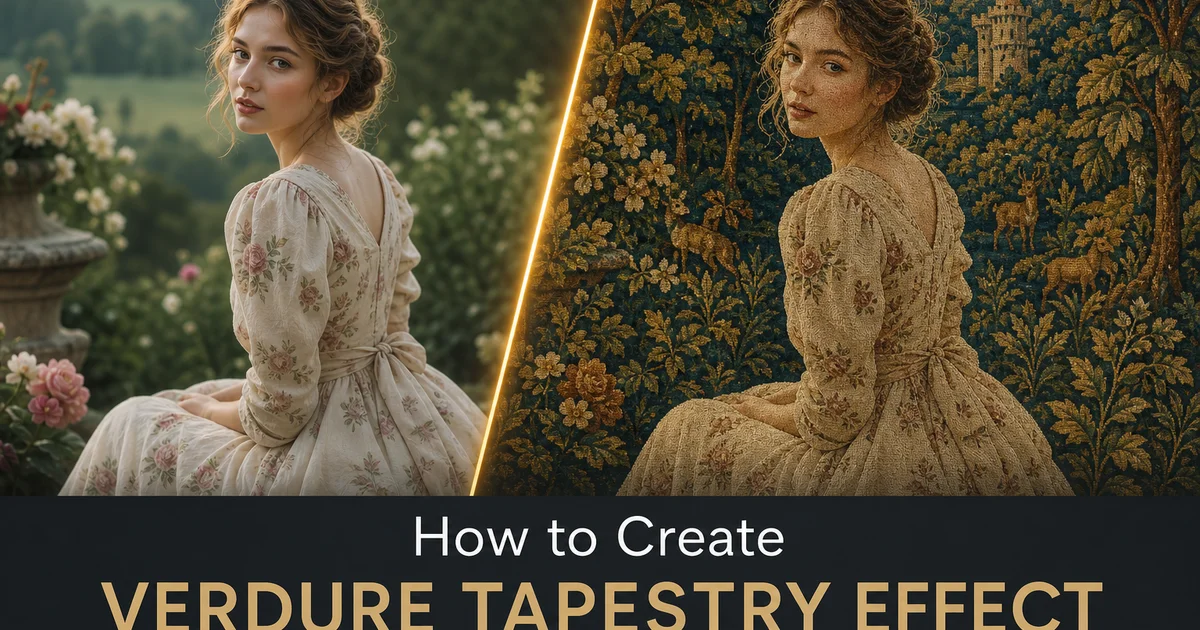 How to Create a Verdure Tapestry Effect with AI Photo Editing