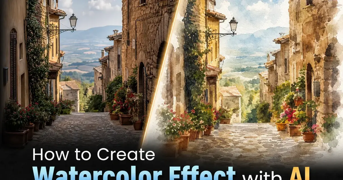 How to Create a Watercolor Effect with AI — Magic Eraser