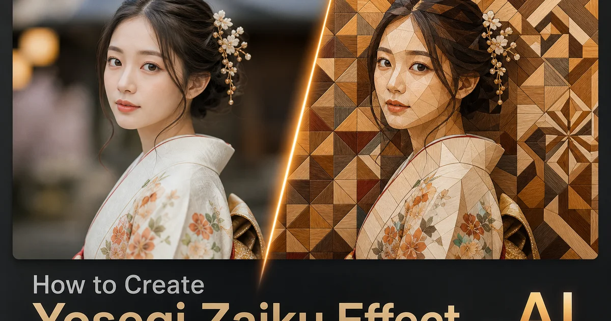 How to Create a Yosegi-zaiku Effect with AI Photo Editing — Magic Eraser