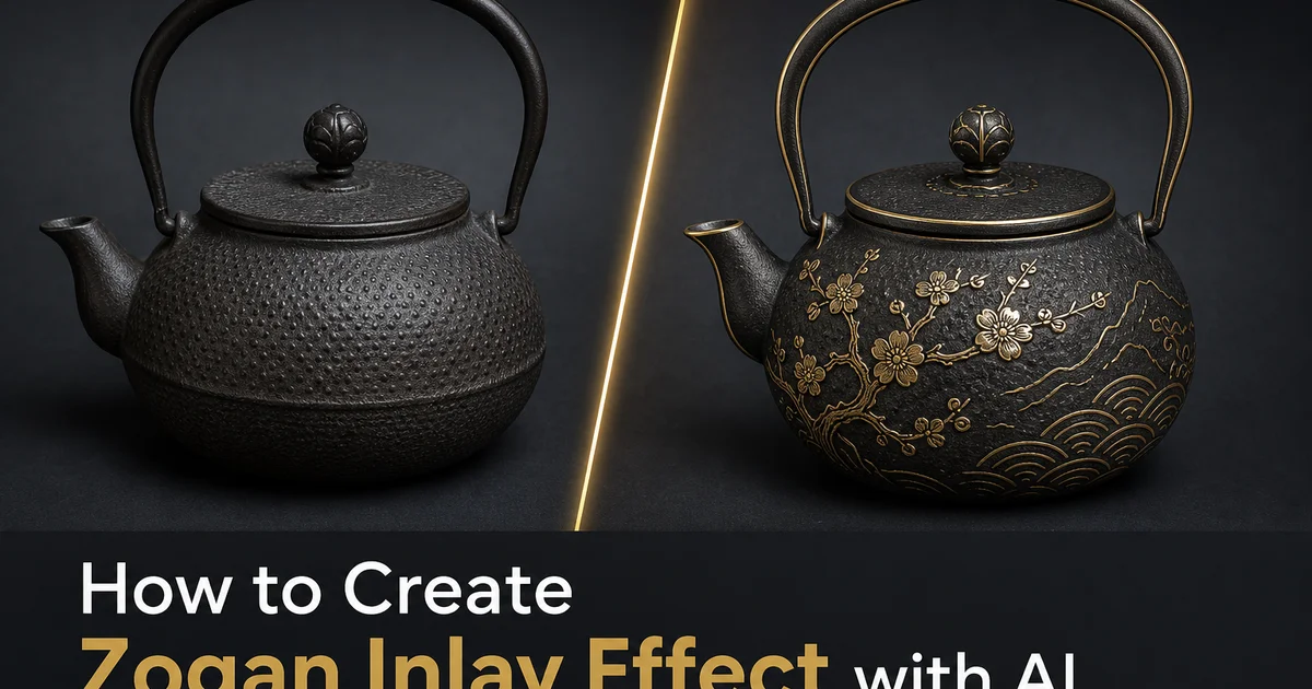 How to Create a Zogan Inlay Effect with AI: Japanese Metal Inlay Art