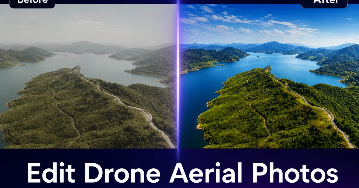 How to Edit Drone and Aerial Photos: AI Workflows for Stunning Results