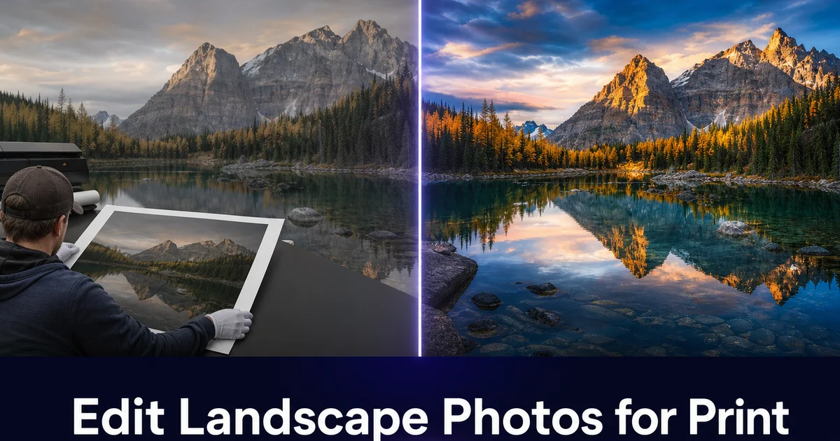 How to Edit Landscape Photos for Print: AI Tools for Gallery-Quality Results
