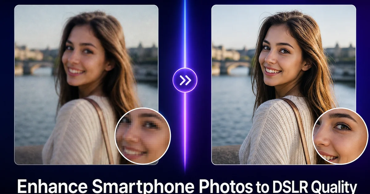 How to Enhance Smartphone Photos to DSLR Quality: AI Upscaling and Enhancement Guide