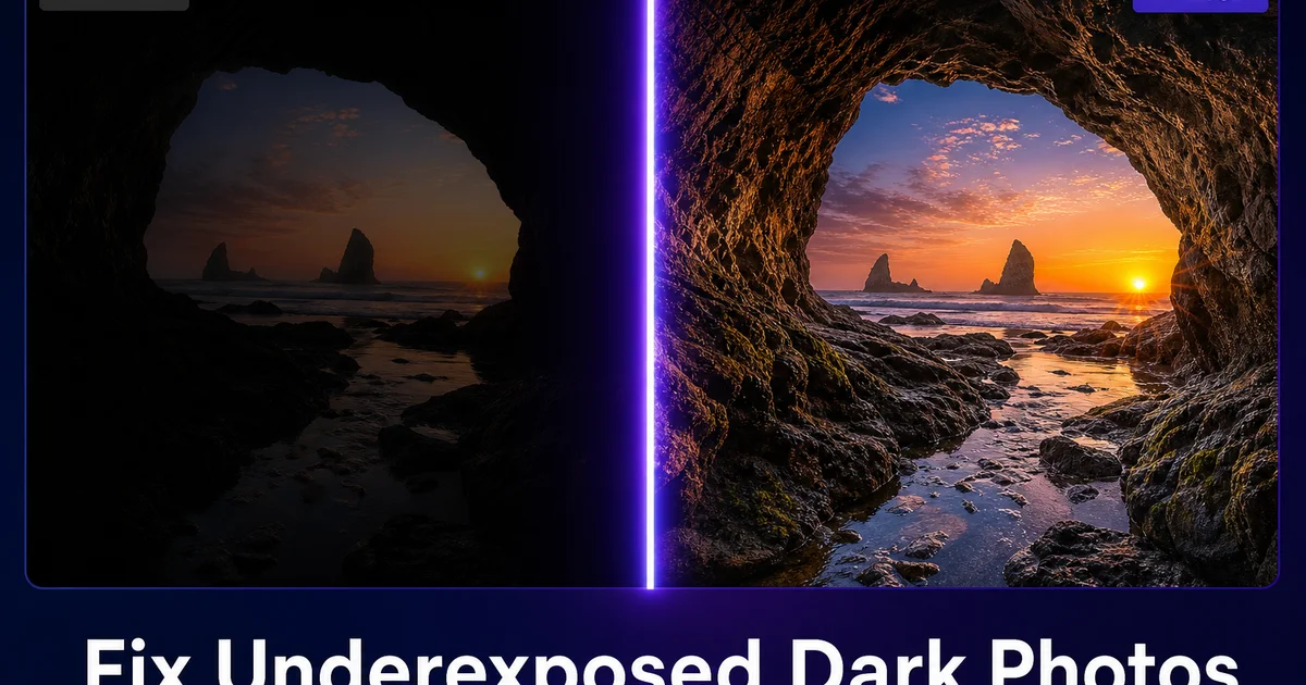 How to Fix Underexposed and Dark Photos: AI Recovery Guide