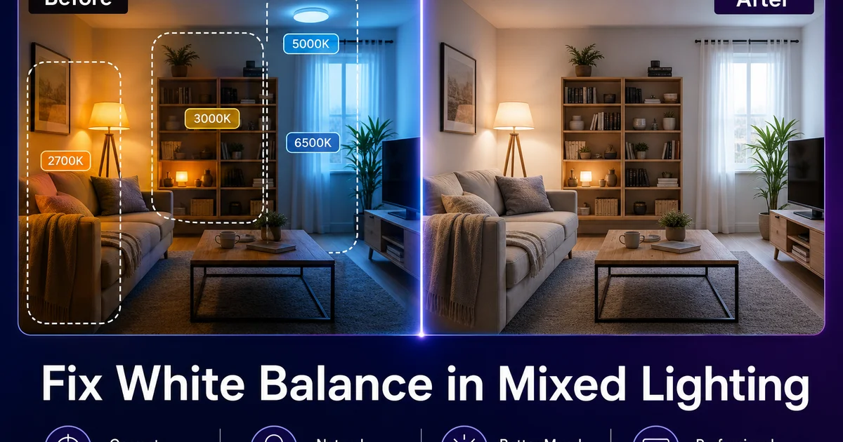 How to Fix White Balance in Mixed Lighting — Magic Eraser