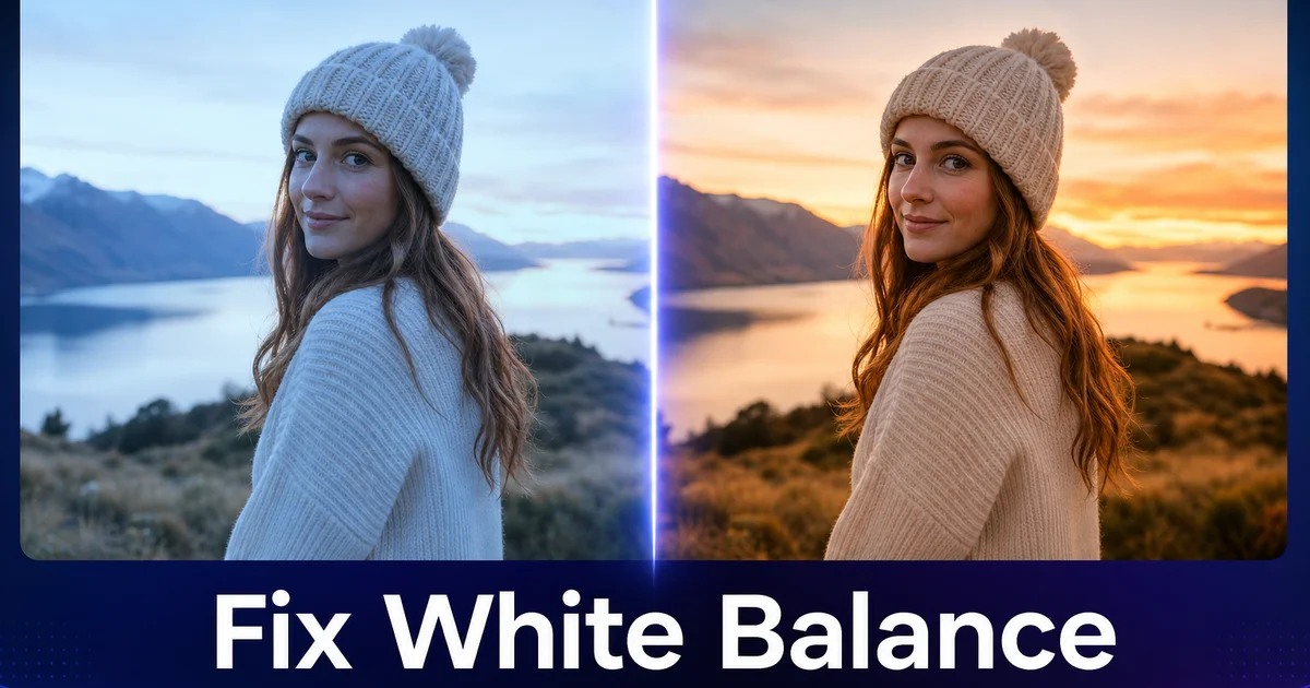 How to Fix White Balance in Photos with AI