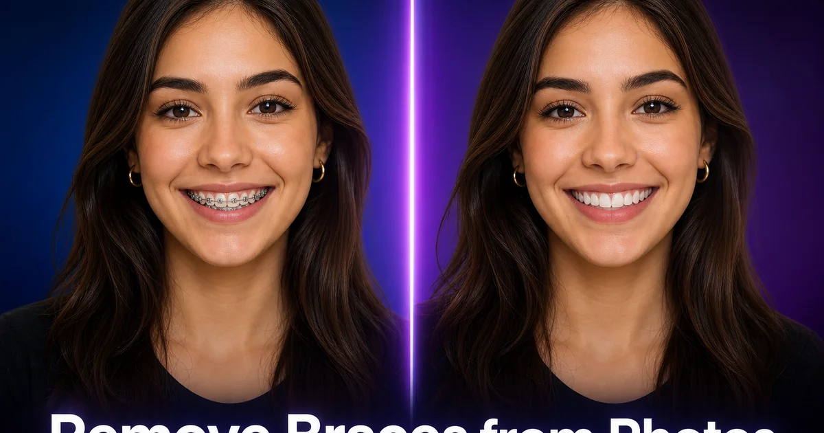 How to Remove Braces from Photos: AI Portrait Retouching Guide
