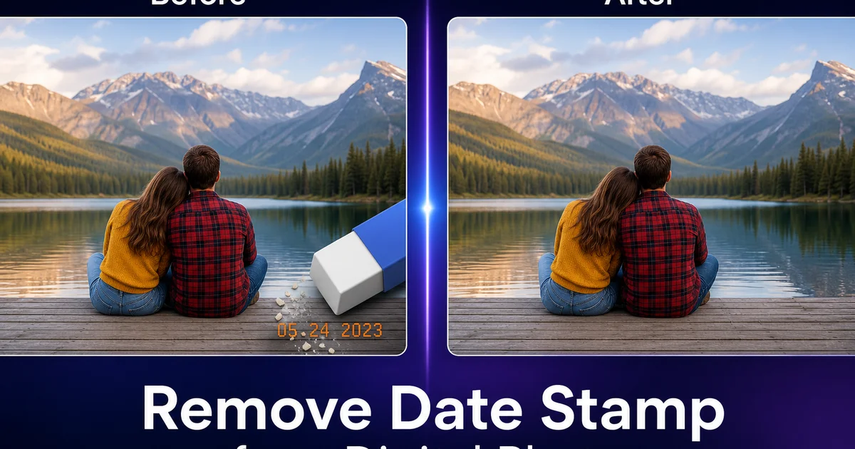 How to Remove Date Stamps from Digital Photos — Magic Eraser