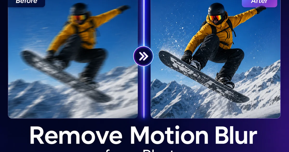 How to Remove Motion Blur from Photos — Magic Eraser