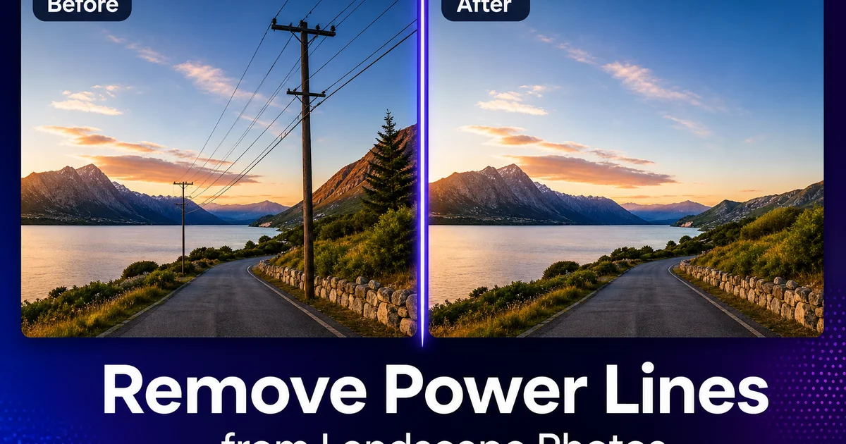 How to Remove Power Lines from Landscape Photos: A Step-by-Step Guide