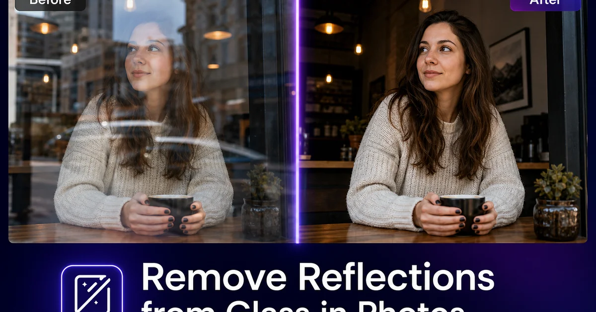 How to Remove Reflections from Glass in Photos: Windows, Glasses, and Display Cases