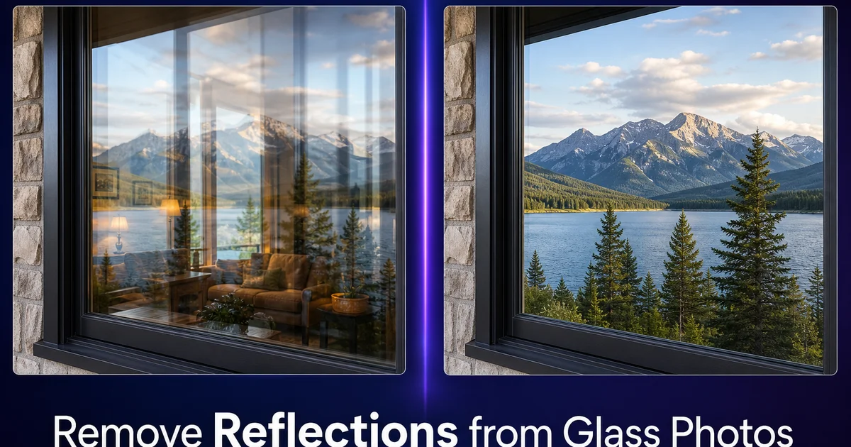How to Remove Reflections from Glass Photos — Magic Eraser