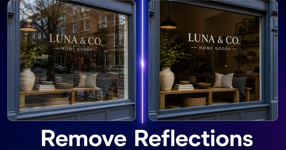 How to Remove Reflections from Windows in Photos — Magic Eraser
