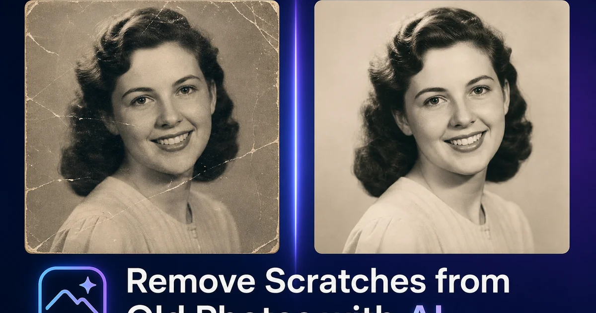 How to Remove Scratches from Old Photos with AI