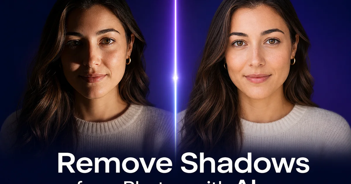 How to Remove Shadows from Photos with AI — Magic Eraser