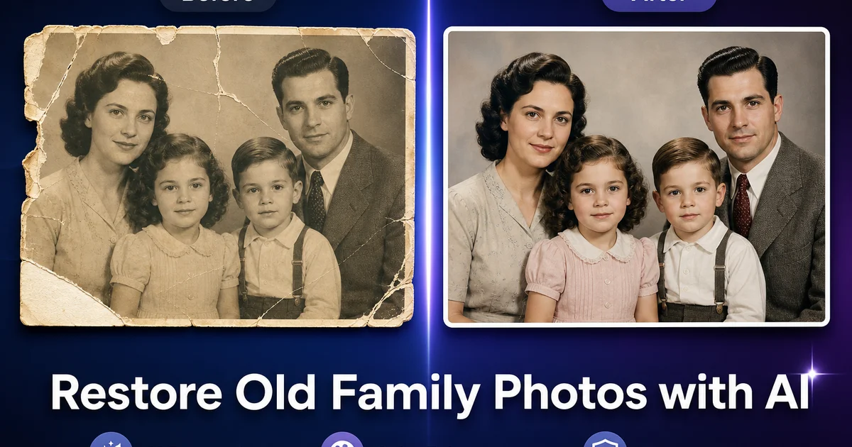 How to Restore Old Family Photos with AI: A Step-by-Step Guide