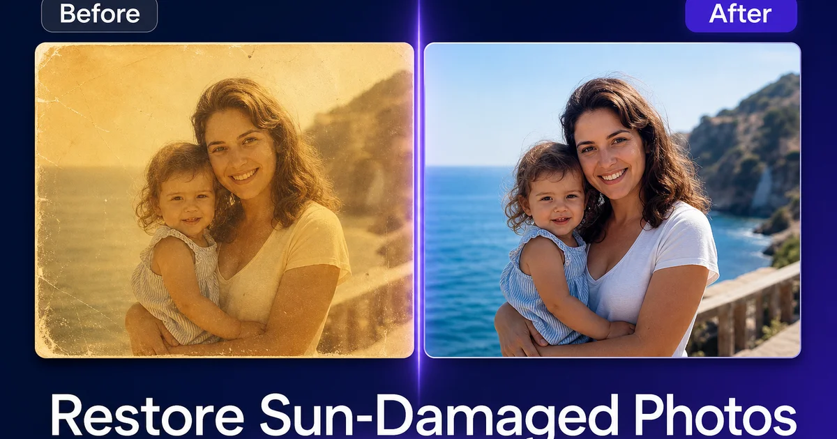 How to Restore Sun-Damaged Photos — Magic Eraser