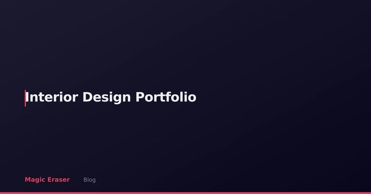 Interior Design Portfolio Photos: AI Editing for Designers and Decorators