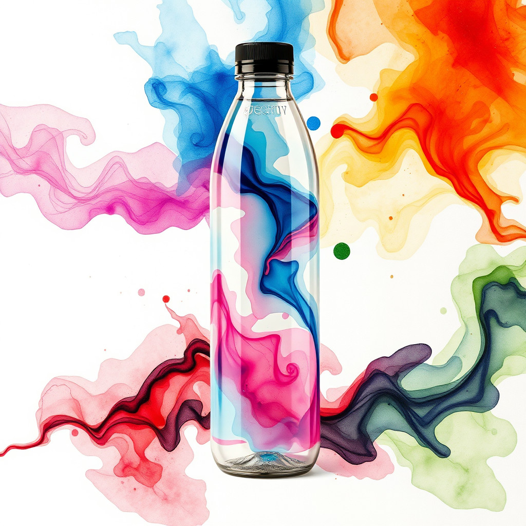 Alkol mürekkebi AI generated product advertising example