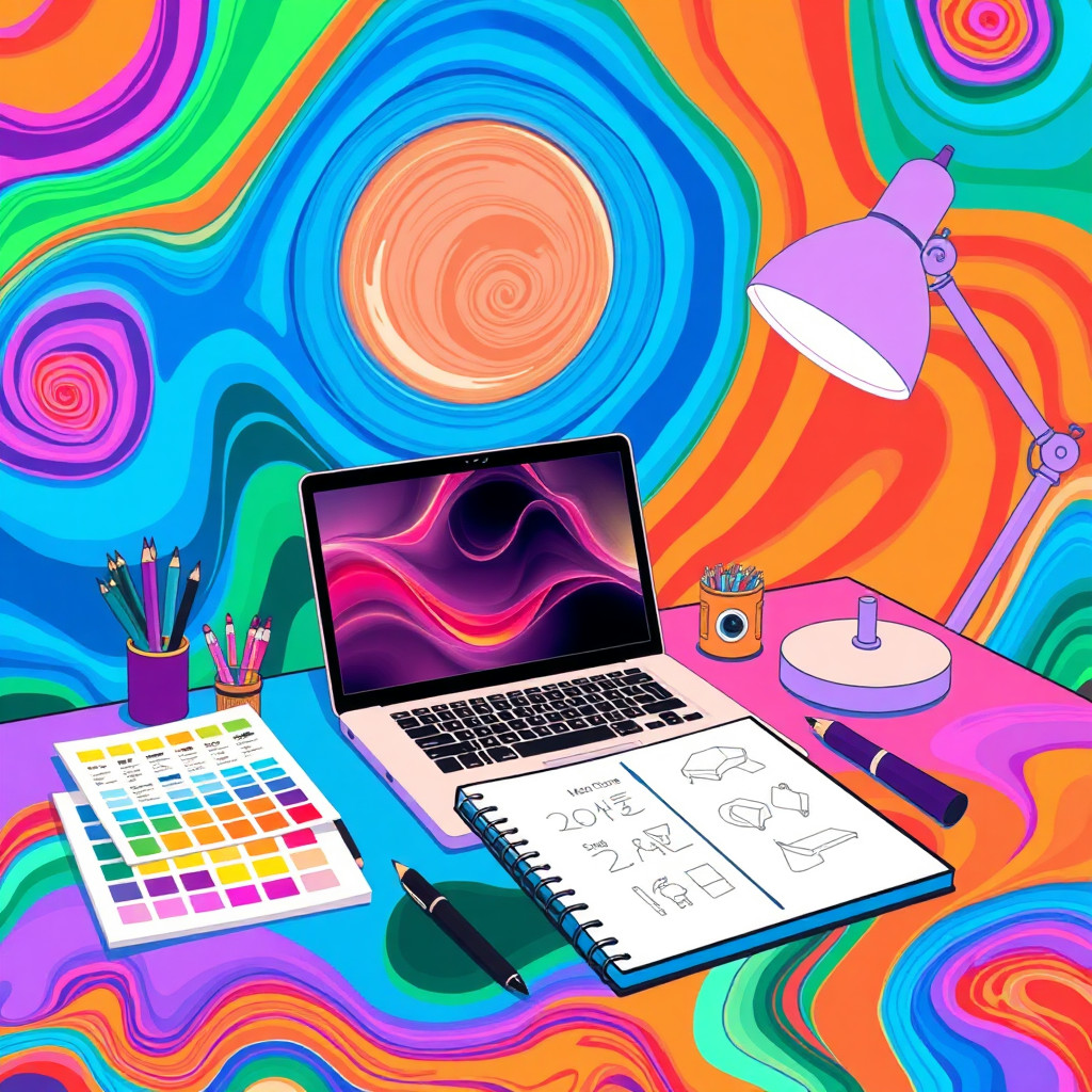 سايكدليك AI generated creator workspace example