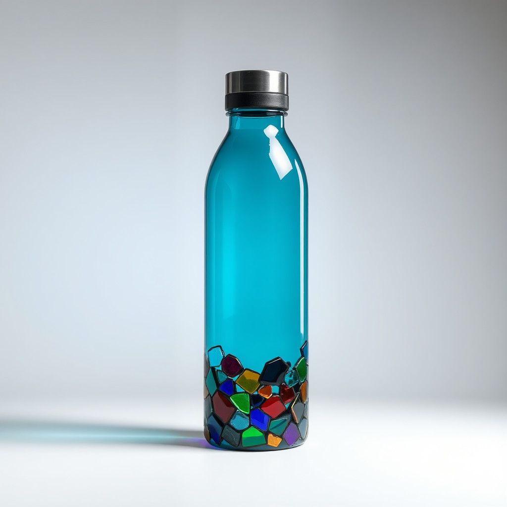 زجاج ملوّن AI generated product advertising example