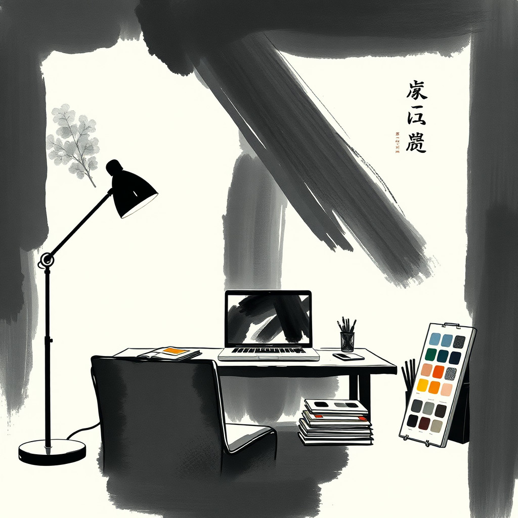 سومي-إي رمزي AI generated creator workspace example