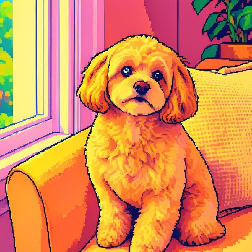 Retro Game AI filter pet result