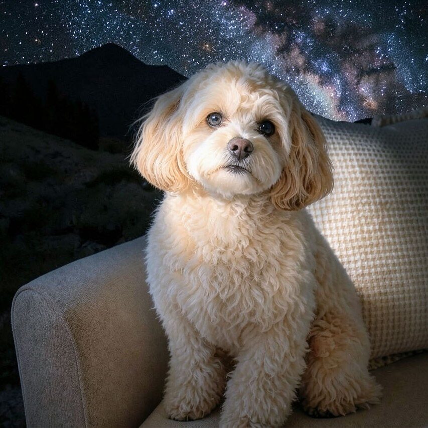 Starry Night AI filter pet result