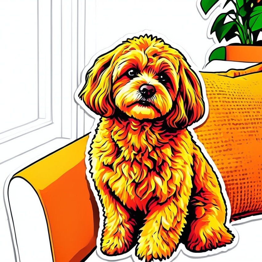 Sticker AI filter pet result