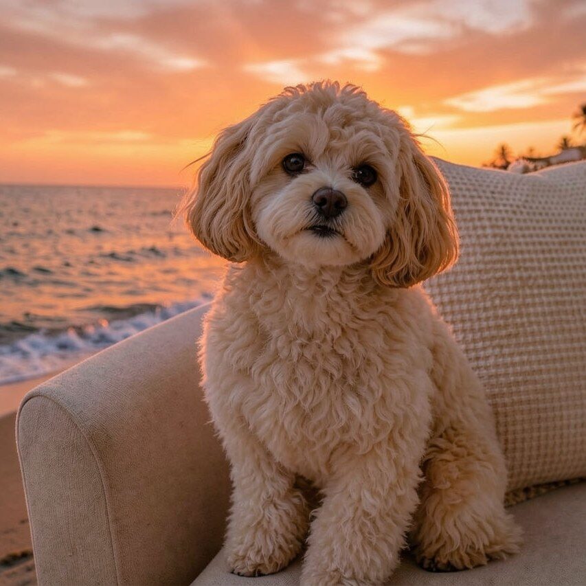 Sunset AI filter pet result