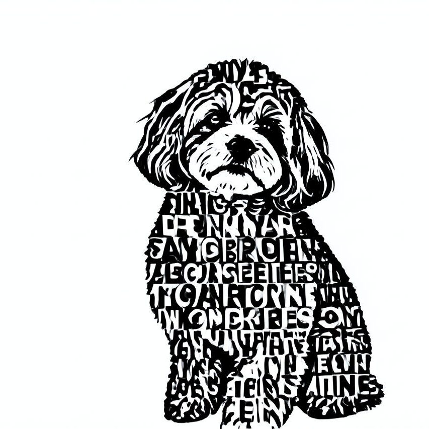 Typographic AI filter pet result