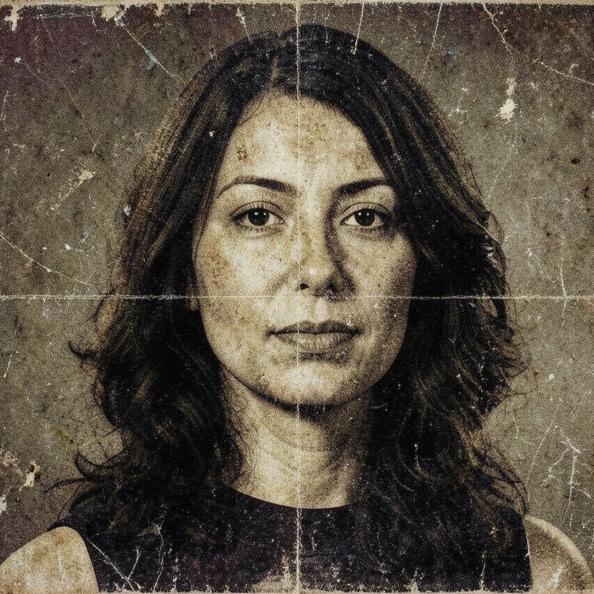 Grunge AI filter portrait result