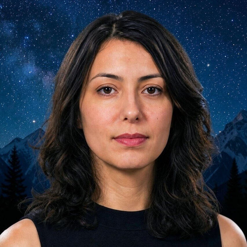 Starry Night AI filter portrait result