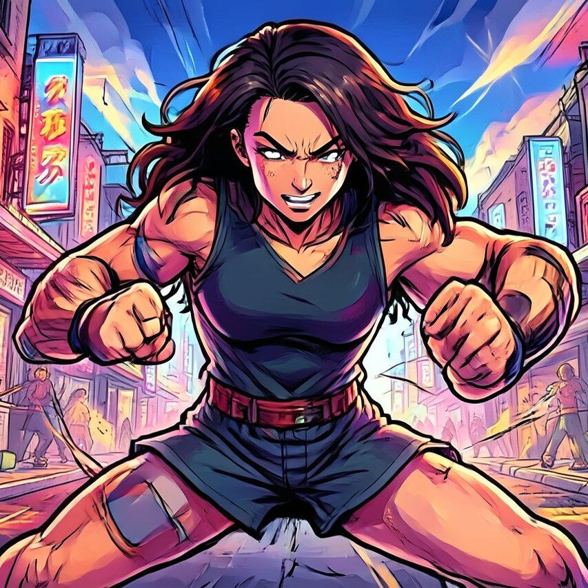 Street Fighter AI filter portrait result